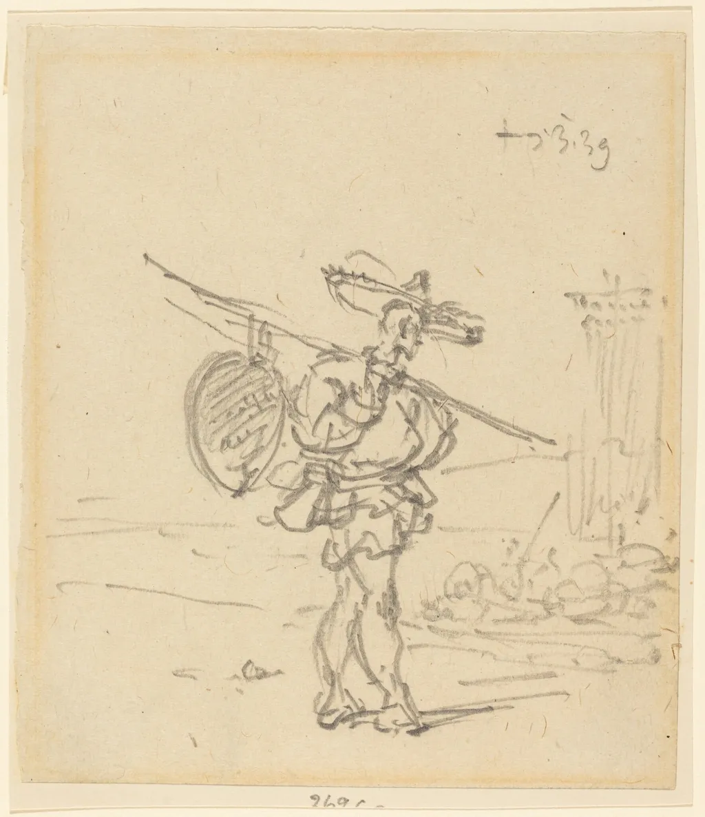 A Chinese Peasant, by George Chinnery, graphite, 1839