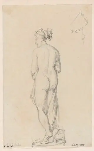 A classical statue, by George Chinnery