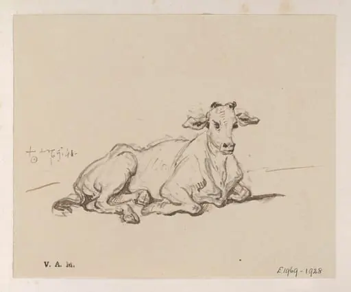A cow, by George Chinnery