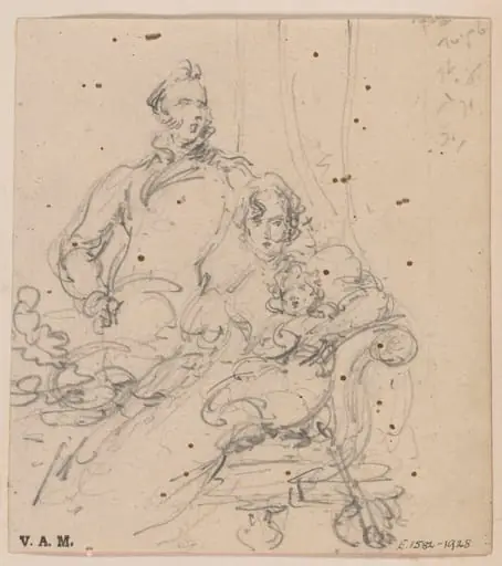 A family portrait, by George Chinnery