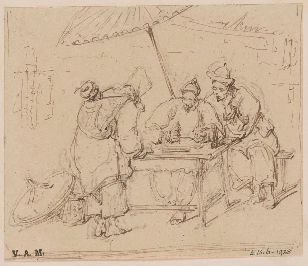 A letter-writer and other Chinese figures, by George Chinnery, 19