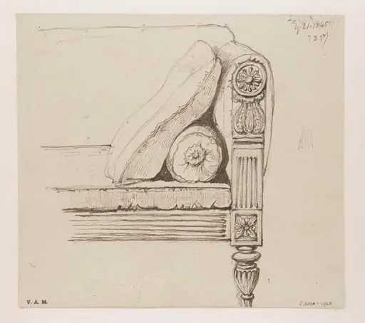 A settee, Macau, by George Chinnery
