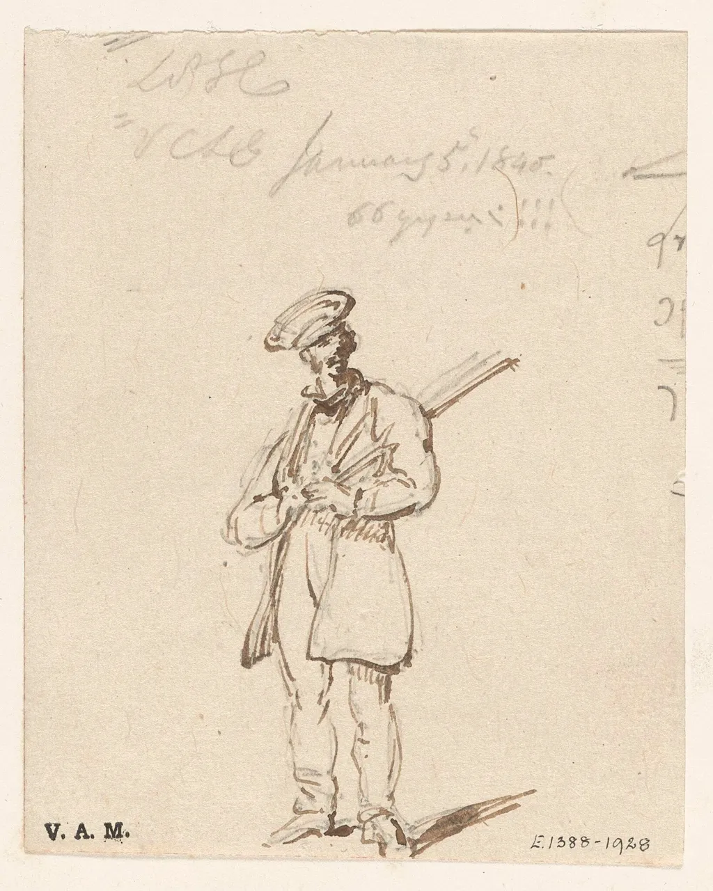 A soldier, Macau, by George Chinnery, 3