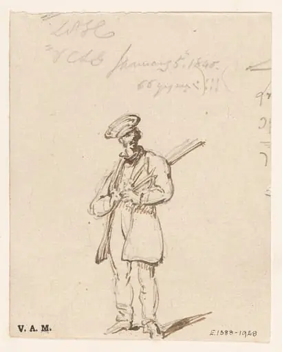 A soldier, Macau, by George Chinnery