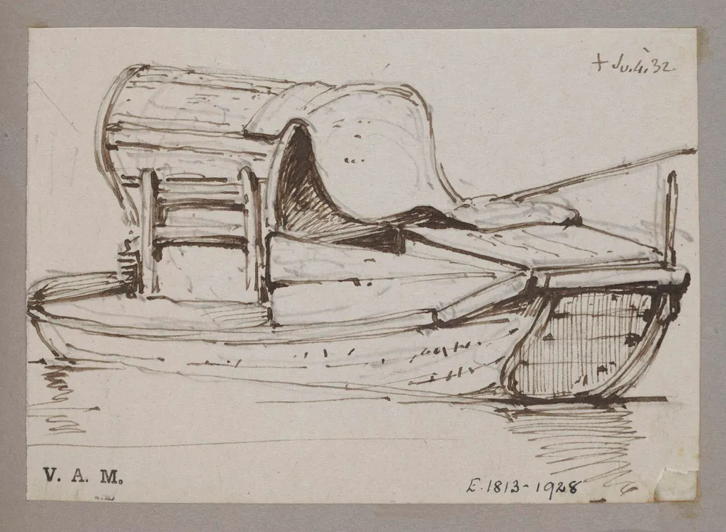 A Tanka boat, by George Chinnery, 6