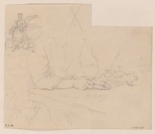 A Western woman seated at a table, by George Chinnery