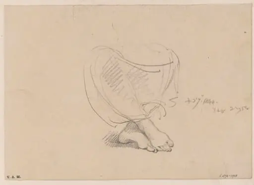 A woman's feet, by George Chinnery