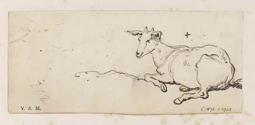 A young goat, by George Chinnery