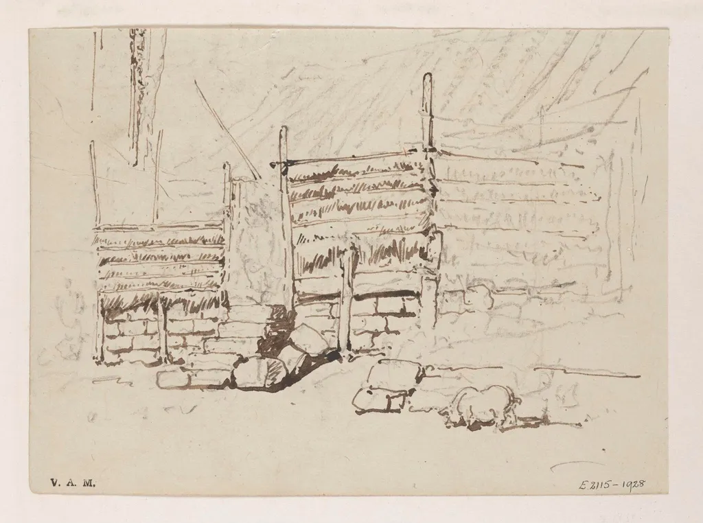 An enclosure, Macau, by George Chinnery, 19