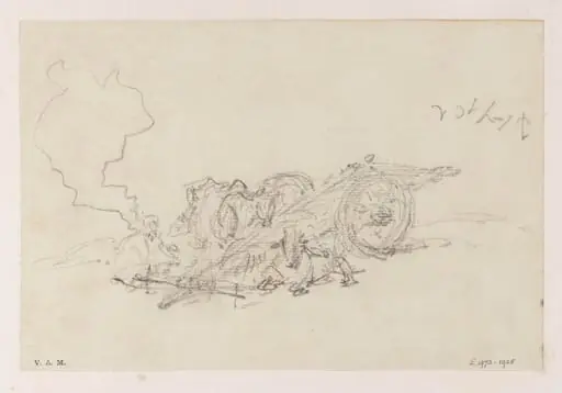 An Indian cart, by George Chinnery