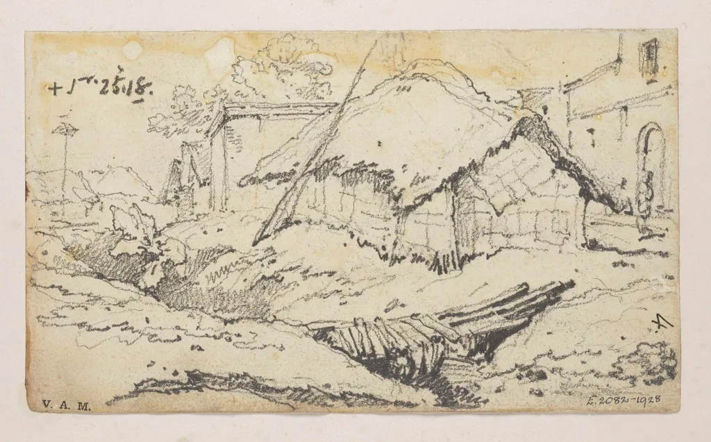 An Indian village, by George Chinnery, 13