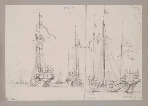 Chinese junks, by George Chinnery