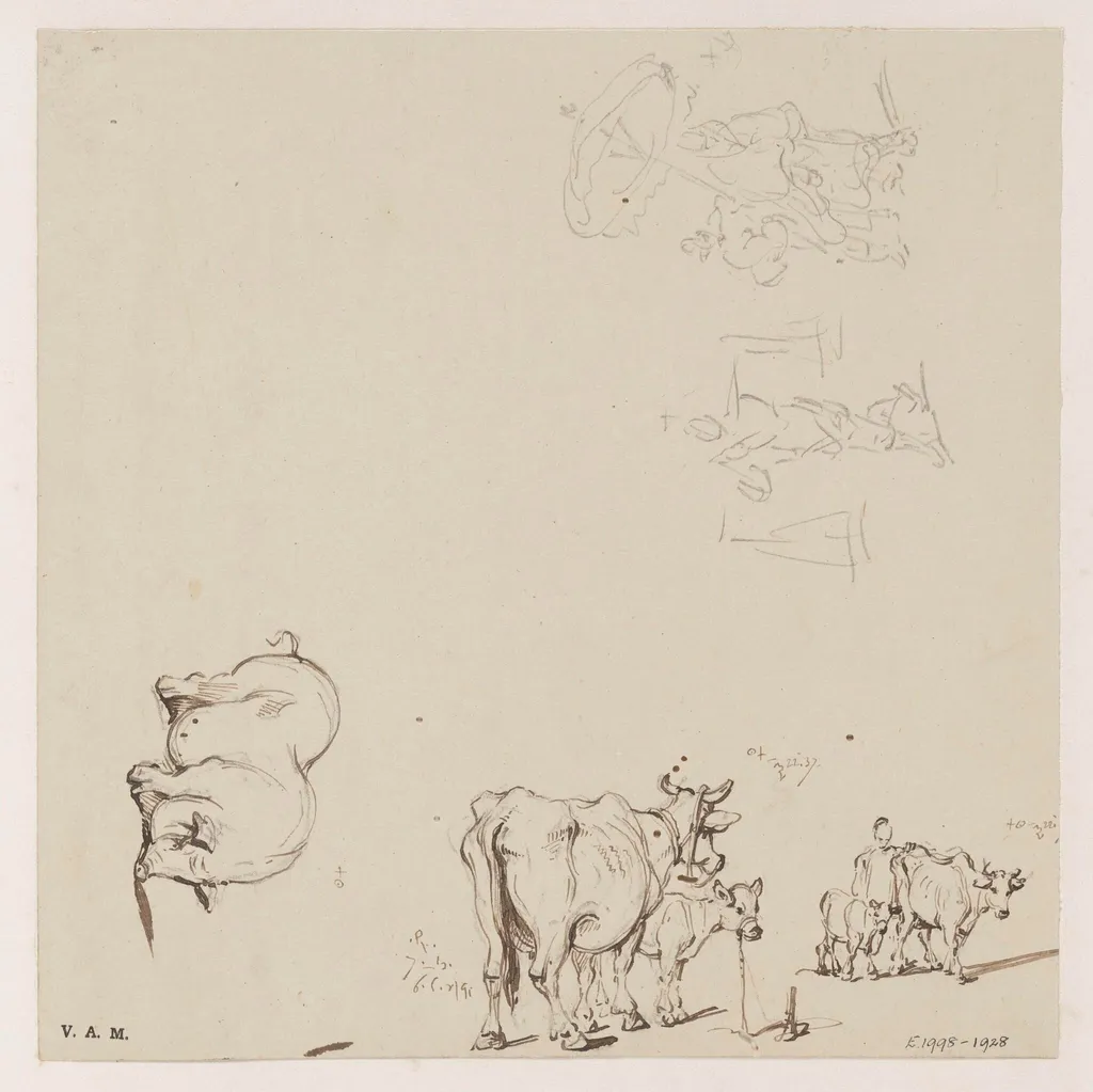 Figures and animals, by George Chinnery, 16