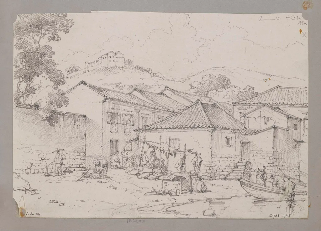 Part of the Praya Manduco, Macao, by George Chinnery, 18