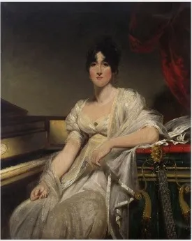 Portrait of Mrs Conyngham, by George Chinnery, oil, 1823