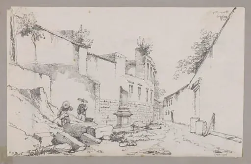 Ruins of the Dutch Factory at Macao, by George Chinnery