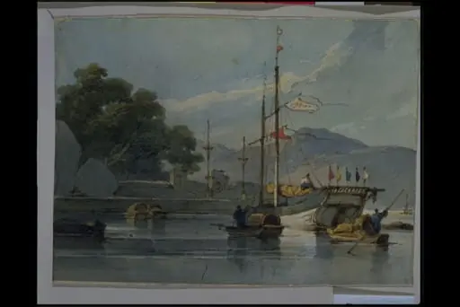 Shipping on a Chinese River, by George Chinnery