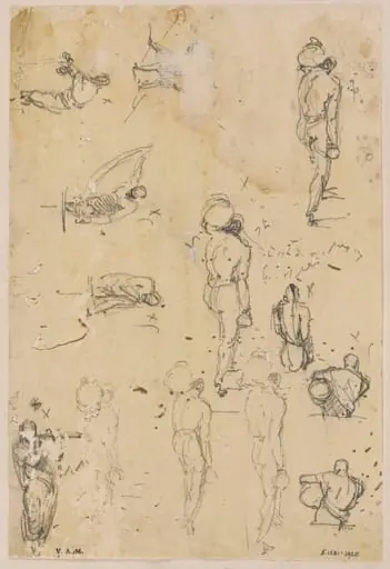 Sketches of Indian figures, by George Chinnery
