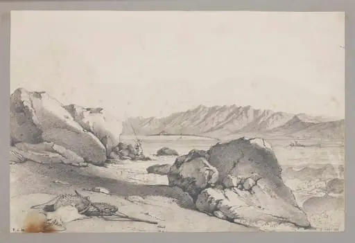 The Barrier, Macao, from Crysilia's Bay, by George Chinnery
