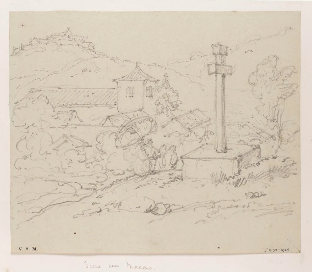 The church of S. Lazaro, Macau, by George Chinnery, 19