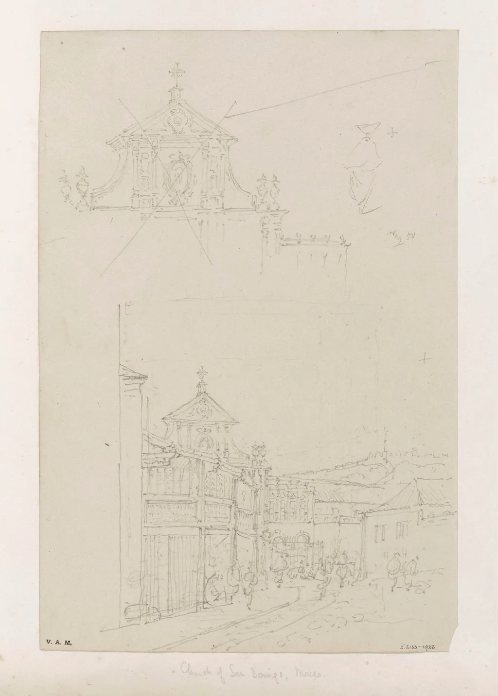 The church of San Domingos, Macau, by George Chinnery, 19