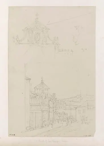 The church of San Domingos, Macau, by George Chinnery