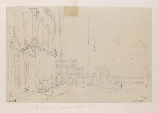 The East India Company's 'factory' in Canton (Guangzhou), by George Chinnery