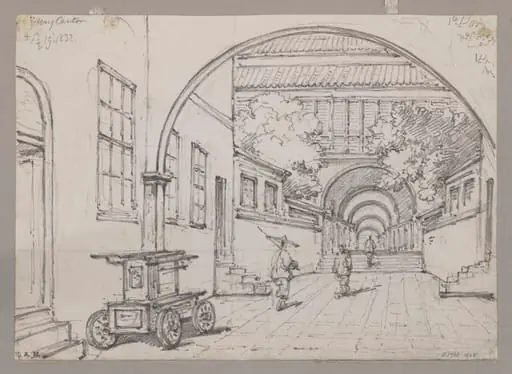 The East India Company's Hong, Canton, by George Chinnery