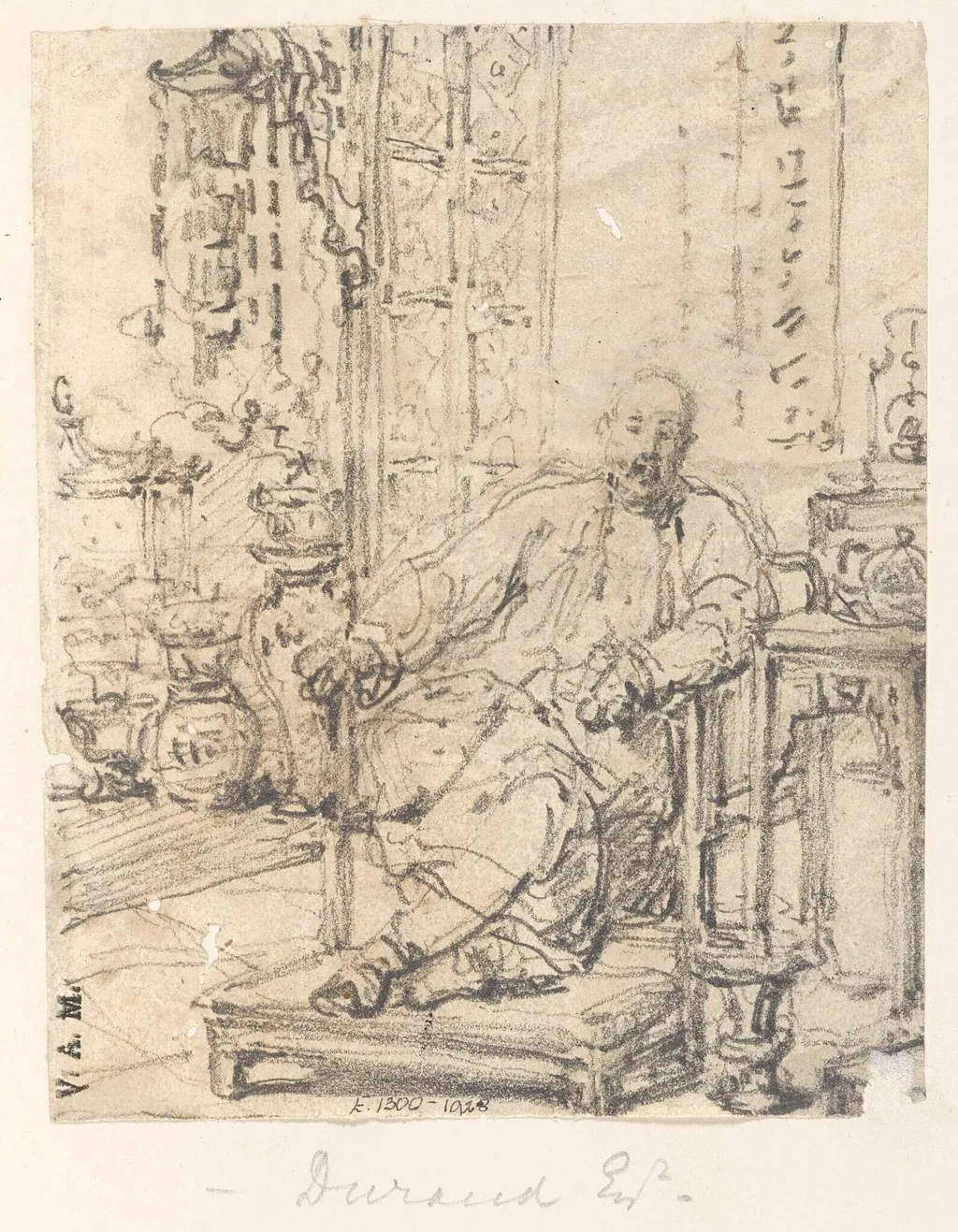 The 'hong merchant' Mowqua, by George Chinnery, 19