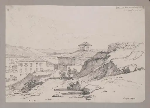 The Rev. Mr. Vatchell's house (formerly Mr. Thornhill's), Macao, by George Chinnery