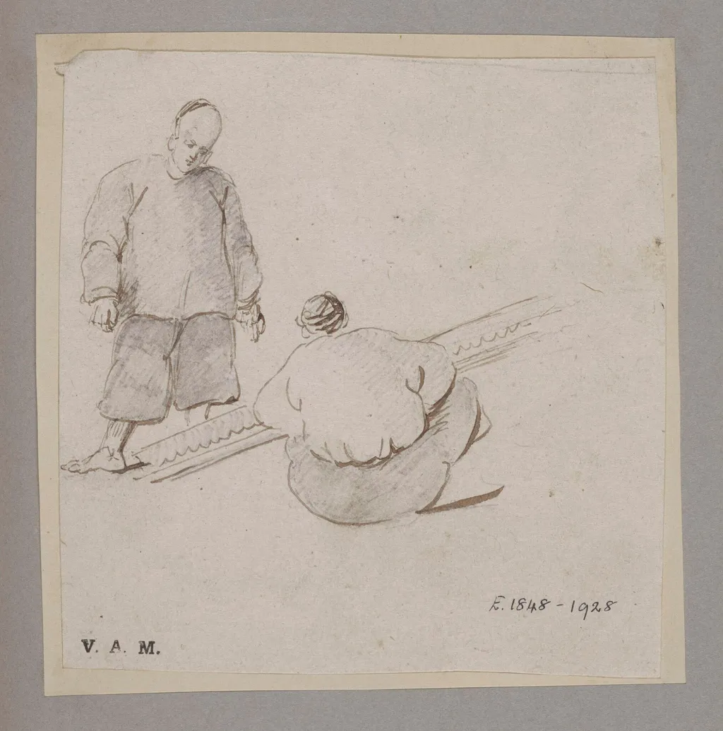 Two Chinese men, by George Chinnery, 1850
