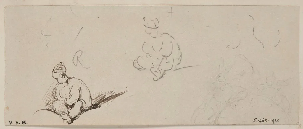 Two sketches of a Chinese child, by George Chinnery, 19