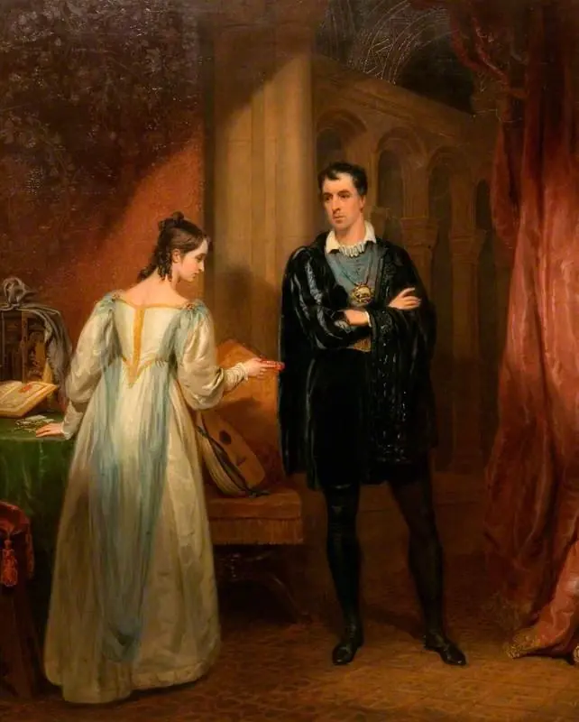 Charles Mayne Young (1777–1856), as Hamlet and Mary Glover as Ophelia in 'Hamlet' by William Shakespeare, by George Clint