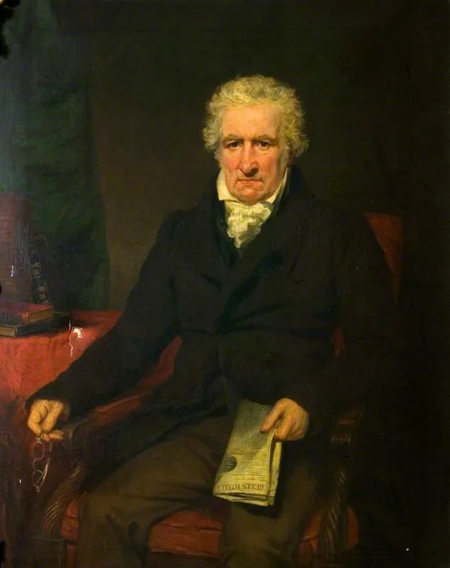 John Bell (1745–1831), Publisher, by George Clint, oil, 1826