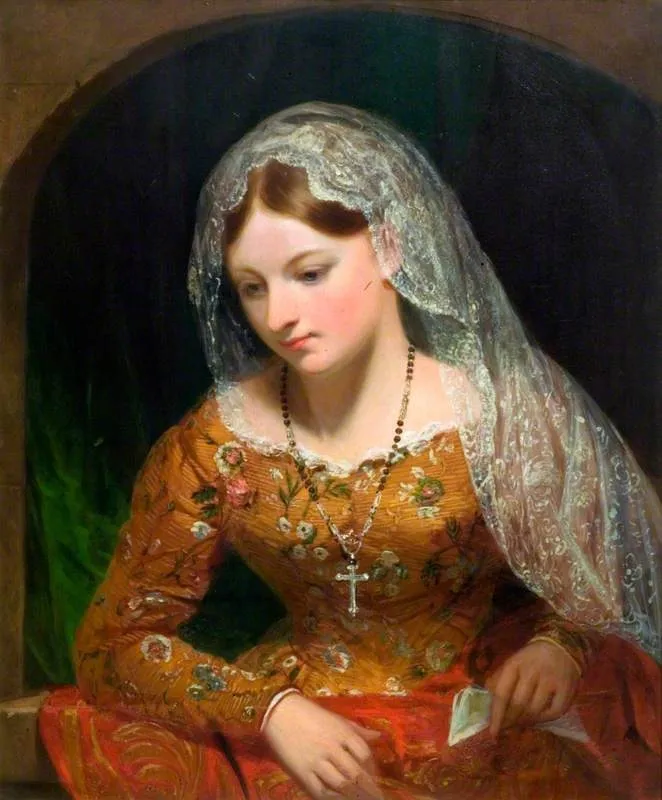 La Palermitana, by George Clint, oil, 1834
