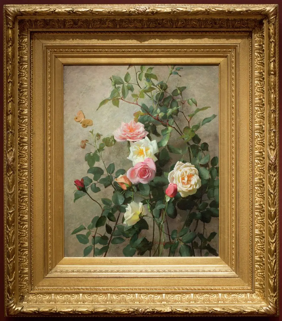 Roses on a Wall, by George Cochran Lambdin