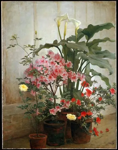 Side of a Greenhouse, by George Cochran Lambdin