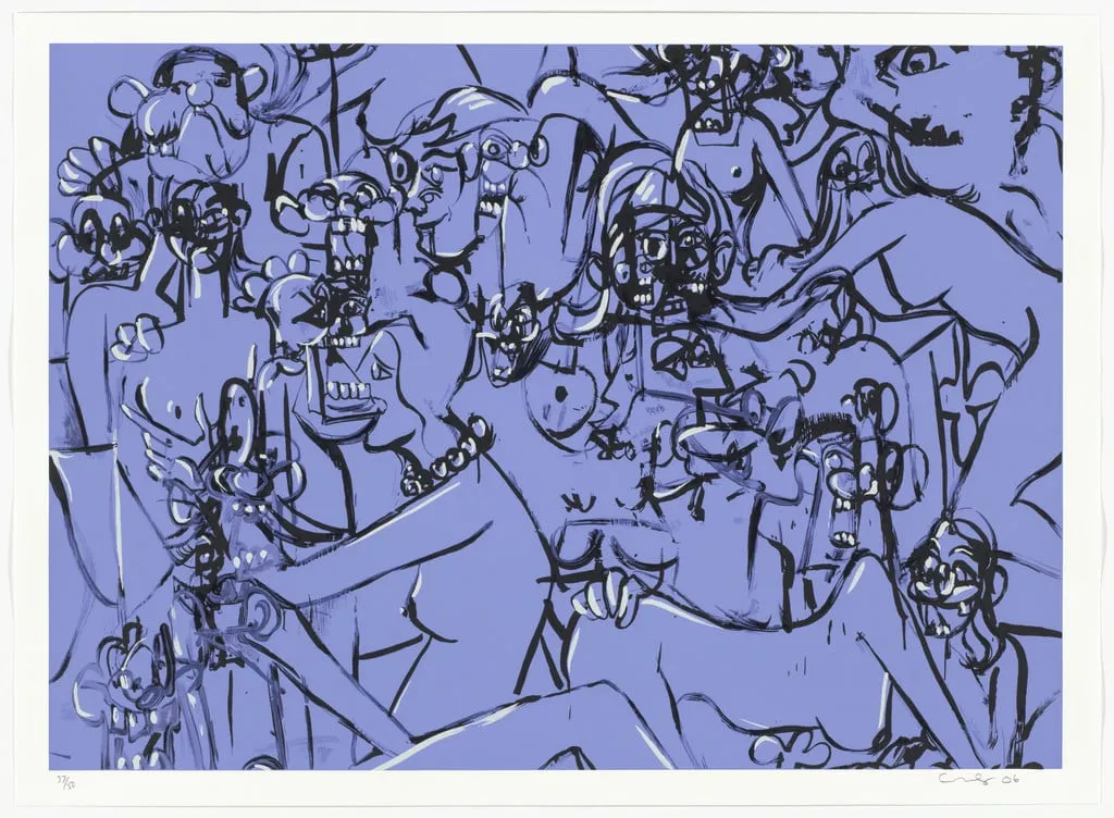 Untitled, by George Condo, ink, 2006