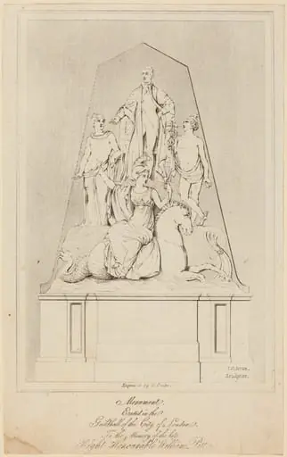 Monument to William Pitt, by George Cooke