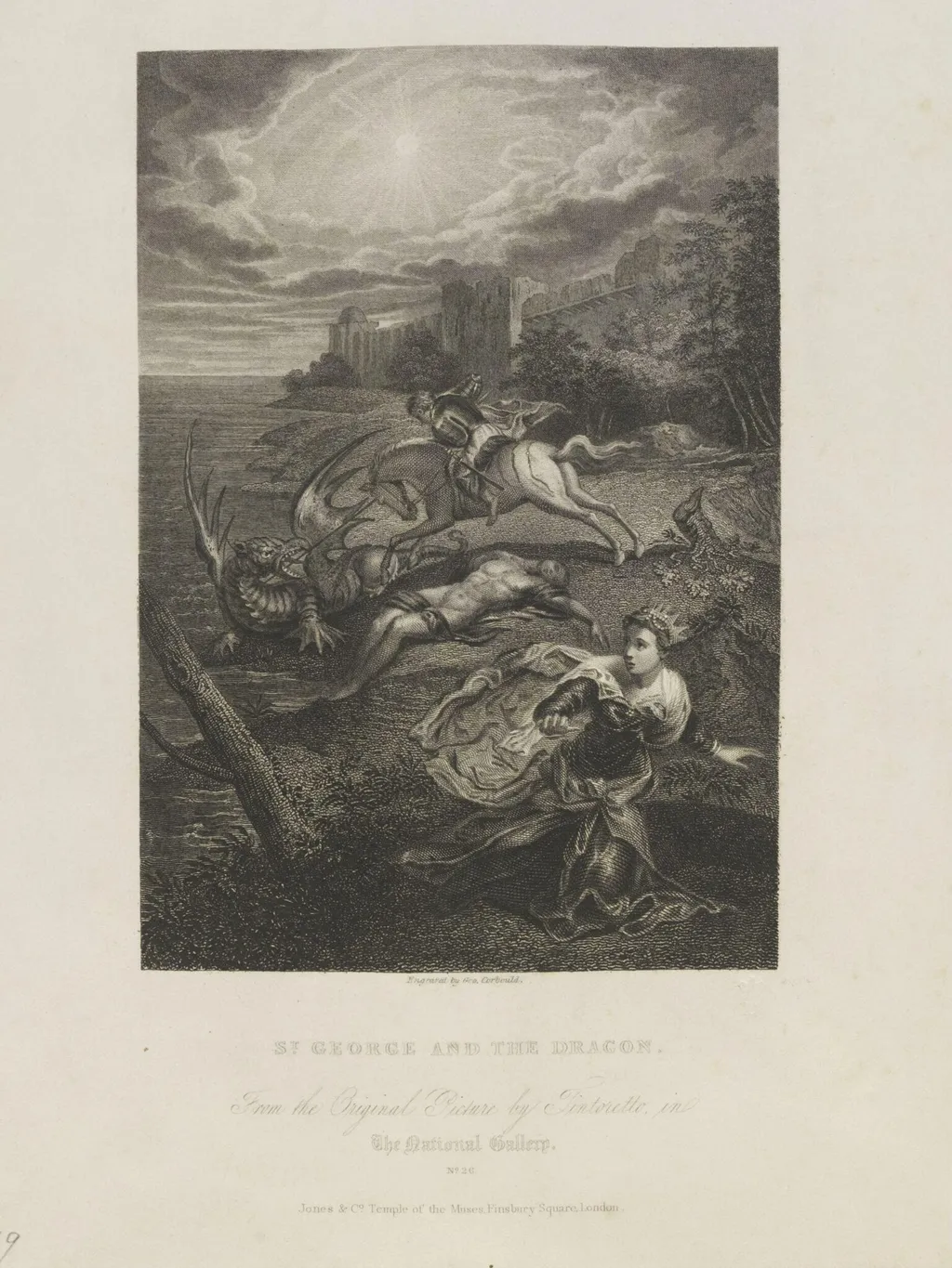 St. George and the Dragon, by George Corbould, 1850