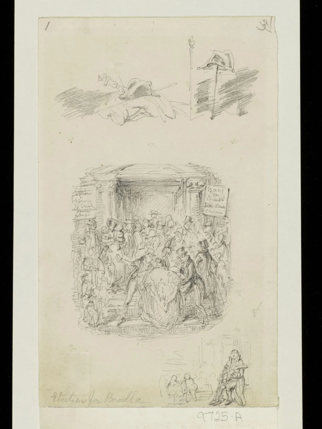 Election for Beadle, by George Cruikshank, 1834