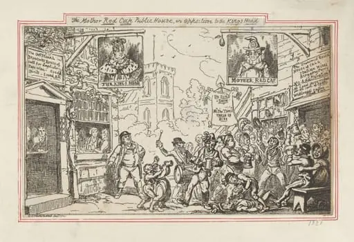H Beard Print Collection, by George Cruikshank