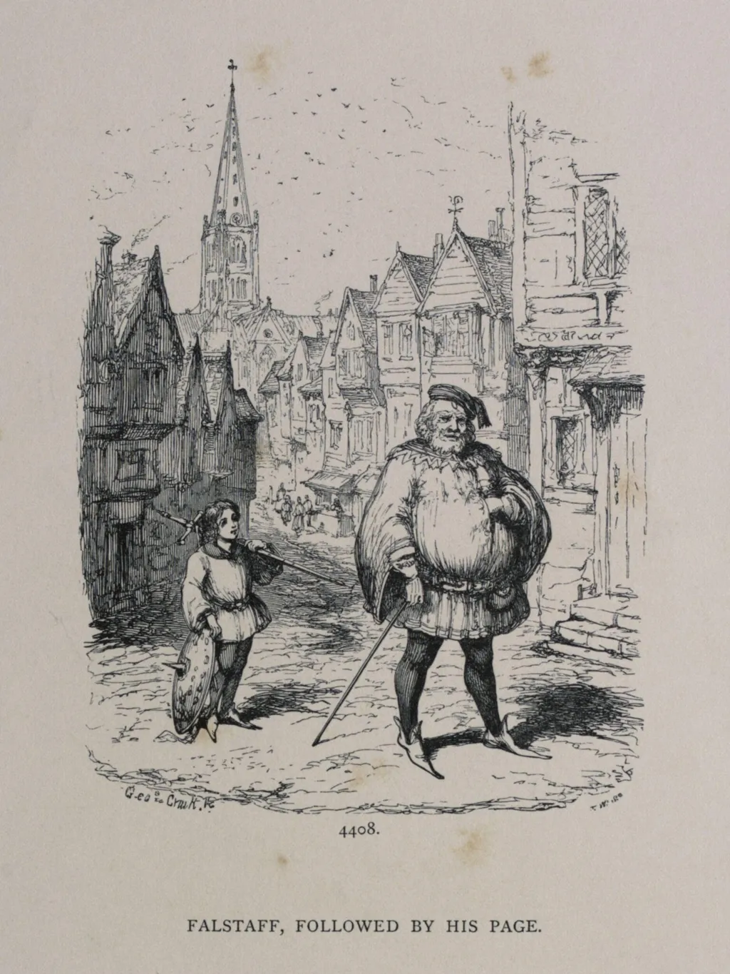 H Beard Print Collection, by George Cruikshank, 1850