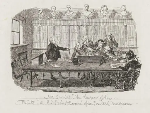Mr Smith -  "The Keeper of the Prints" & the "Print Room" of the British Museum, by George Cruikshank