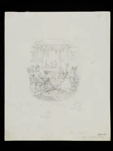 Rose Maylie and Oliver, by George Cruikshank