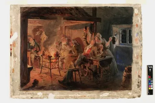 Tam O' Shanter at the Inn, by George Cruikshank
