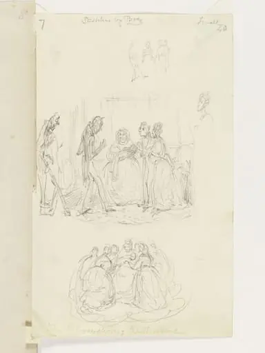 The Bloomsbury Christening, by George Cruikshank