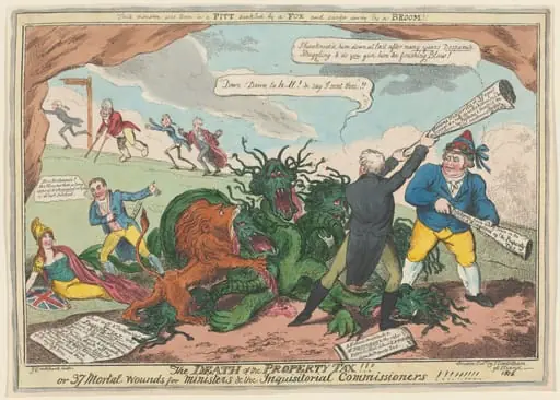 The Death of Property Tax!!!, by George Cruikshank
