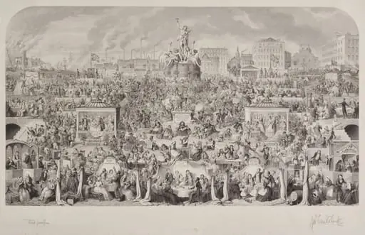 The Drinking Customs of Society or Worship of Bacchus, by George Cruikshank