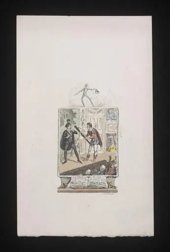 Tom Blanchard in Hamlet. For the Bassoon. Lady Coventry's Minuet, by George Cruikshank